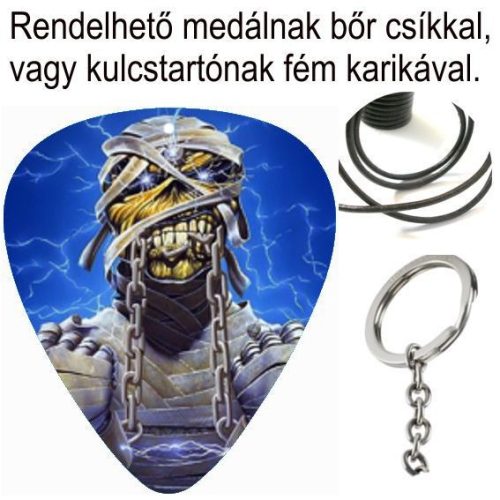 IRON MAIDEN - EDDY 3. design  pengető nyaklánc