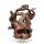 Vino Vessel 21cm Tentacled Steampunk Skull Bottle Holder. D5417t1. borosüveg tartó, koponya figura