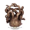 Vino Vessel 21cm Tentacled Steampunk Skull Bottle Holder. D5417t1. borosüveg tartó, koponya figura