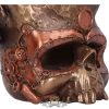 Vino Vessel 21cm Tentacled Steampunk Skull Bottle Holder. D5417t1. borosüveg tartó, koponya figura