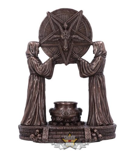 Baphomet - Bronz Baphomet oltárdísze 18,5 cm.   fantasy figura, asztali dísz
