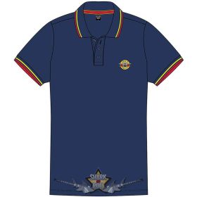   Guns N' Roses - Unisex Polo Shirt.  Classic Logo (Navy Blue)  férfi zenekaros  ing póló. 