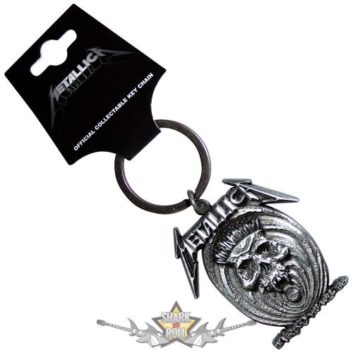Metallica - Keychain.  In Vertigo. 3D.    import fém kulcstartó