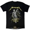Metallica - Unisex T-Shirt.  And Justice For All Tracks (Black) (Back Print).  férfi zenekaros póló