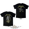 Metallica - Unisex T-Shirt.  And Justice For All Tracks (Black) (Back Print).  férfi zenekaros póló