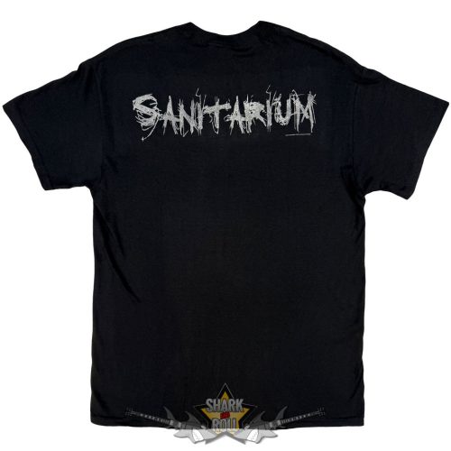 Metallica - Unisex T-Shirt.  Sanitarium (Black) (Back Print)  férfi zenekaros póló