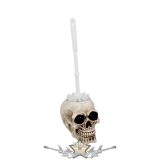   Brush with Death Skull Toilet Brush Holder 16.4cm. U4208M8. fantasy dísz.