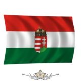 MAGYAR ZÁSZLÓ címeres. 60 X 90. cm.  zászló