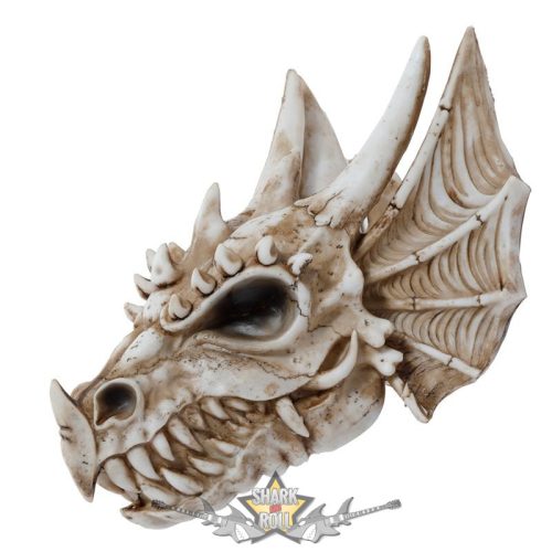 Sárkány Koponya - A Sötétség Árnyai. Fali Dísz. DRG539..  fantasy dísz