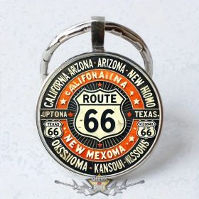 Route 66  - kulcstartó. klasszikus amerikai kulcstartó