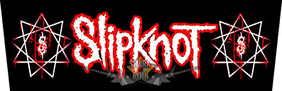 SLIPKNOT - Logo.  superstrip xtra hátfelvarró.   