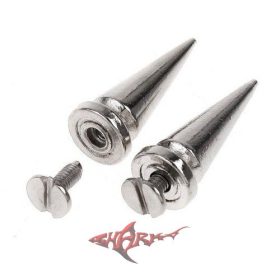 Szegecs - 26.mm. Tüske szegecs. NIKKEL KÚPOS DÍSZ. 26. mm