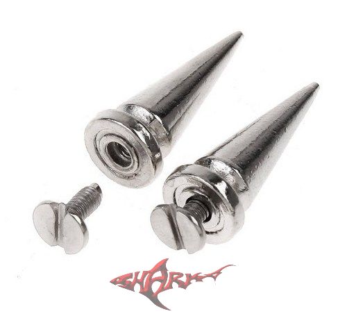 Szegecs - 26.mm. Tüske szegecs. NIKKEL KÚPOS DÍSZ. 26. mm