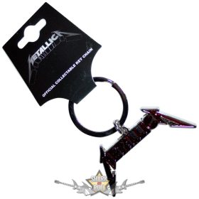   Metallica - Keychain.  Bright Red Logo.   import fém kulcstartó