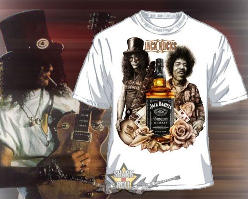 JACK ROCKS - SLASH * HENDRIX.   S.ZF.051. zenekaros  póló. 