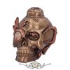 Steampunk Pipe Up Modified Skull Ornament. 18.cm.  D5065. STEAMPUNK  koponya figura