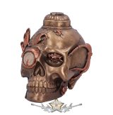   Steampunk Pipe Up Modified Skull Ornament. 18.cm.   STEAMPUNK  koponya figura