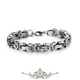 Bizánci design. Stainles Steel.  acél karkötő. 