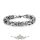 Bizánci design. Stainles Steel.  acél karkötő. 
