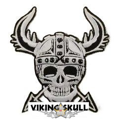 Koponya - Skull 8.  hímzett felvarró