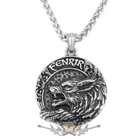    Viking - Fenrir farkas nyaklánc.  Stainless Steel. JEG.    nyaklánc, medál