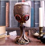   Steampunk - Mechanical Cephalopod Octopus Wine Glass Goblet 18.5cm.   fantasy dísz,kehely