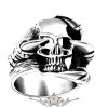 DRAGON CLAWS SKULL - Koponya karmokkal.. skull ring.  Steinless Steel. gyűrű