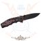 Knife with Red Death Skull. L.20 m. KI. 9 cm. 774-9077.  hobby kés, bicska, tőr, dísztárgy