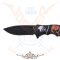 Knife with Red Death Skull. L.20 m. KI. 9 cm. 774-9077.  hobby kés, bicska, tőr, dísztárgy