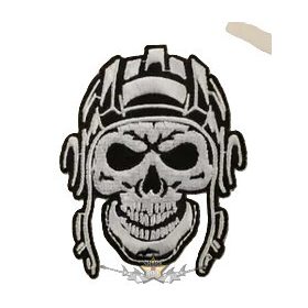 Koponya - Skull 9.  hímzett felvarró