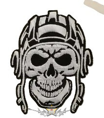 Koponya - Skull 9.  hímzett felvarró