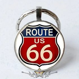 Route 66  - kulcstartó. klasszikus amerikai kulcstartó