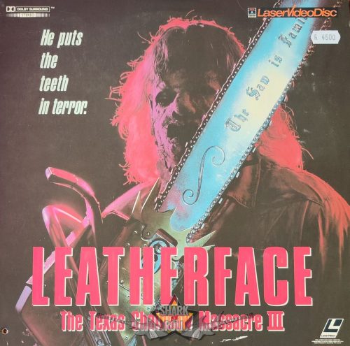 THE TEXAS CHAINSHAW MASSACRE III. - LEATHERFACE.  EXTRA RITKA laserdisc