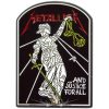Metallica - Pin Badge.  And Justice For All Tombstone. import fém  jelvény