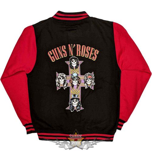 Guns N Roses - unisex egyetemi dzseki.  Appetite For Destruction (fekete és piros)  . College Jacket