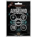   Philip H. Anselmo & The Illegals - Button Badge Pack.  Brain.   jelvényszett