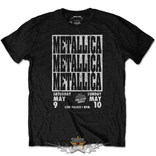 Metallica - Cow Palace.  (Black)  T-Shirt   férfi zenekaros póló