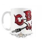 CBGB & OMFUG Devils Logo Coffee Mug. import bögre