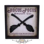   Hocus Pocus Broom Co Witches Képkeret Falra szerelhető kép. D5463T1 .fali kép, asztal dísz