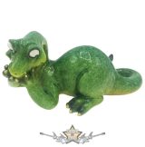  Green Noiseless Nessie - Lock Ness Monster Figurine Ornament. 17,5.CM. D5060R0. fantasy figura