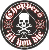 Choppers - Til you die - Iron cross.  motoros felvarró