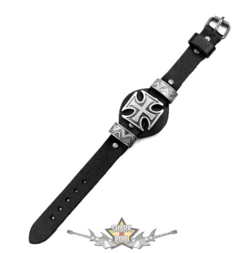 VASKERESZT - IRON CROSS. 2  fém dísszel . csuklószorító.  JVP.