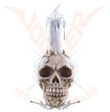   Koponya LED gyertyával - Skull with LED-candle. 816-485. .  gyertya tartó