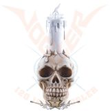   Koponya LED gyertyával - Skull with LED-candle. 816-485. .  gyertya tartó