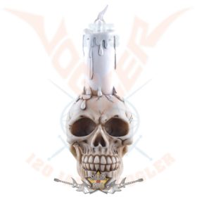   Koponya LED gyertyával - Skull with LED-candle. 816-485. .  gyertya tartó