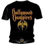 HOLLYWOOD VAMPIRE - Logo.  férfi zenekaros  póló. 