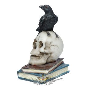   Gothic - Varjú a Koponyán és Könyveken. SK350.   koponya figura