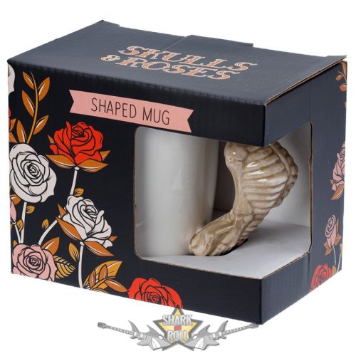 3D. SKULL BONES 2.  SMUG76. porcelán  bögre 