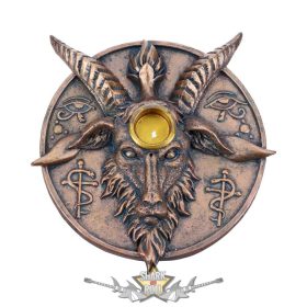   Baphomet's Prayer - Incense and Candle Holder 12.6cm. D5294S0. füstölőtartó, gyertyatartó