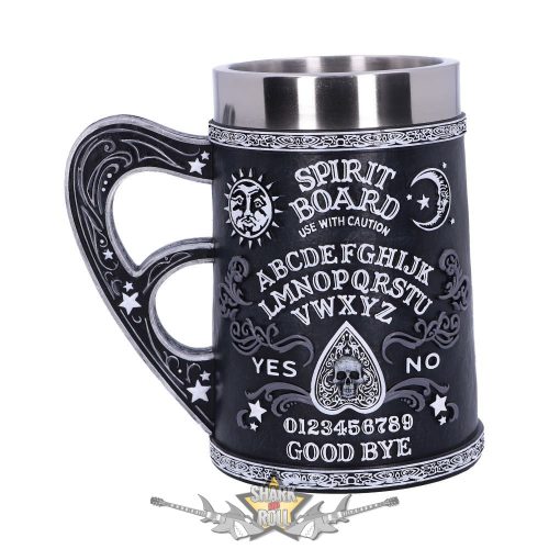 Szellem idéző korsó - Black and White Spirit Board Tankard Mug.  B5140RO. korsó, kehely. 